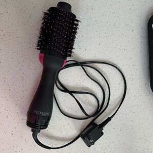 Revlon Black and Pink Hair Dryer Brush